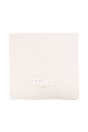 Rose pink stretch-cotton blanket FENDI KIDS | BUJ228ST8F19J5